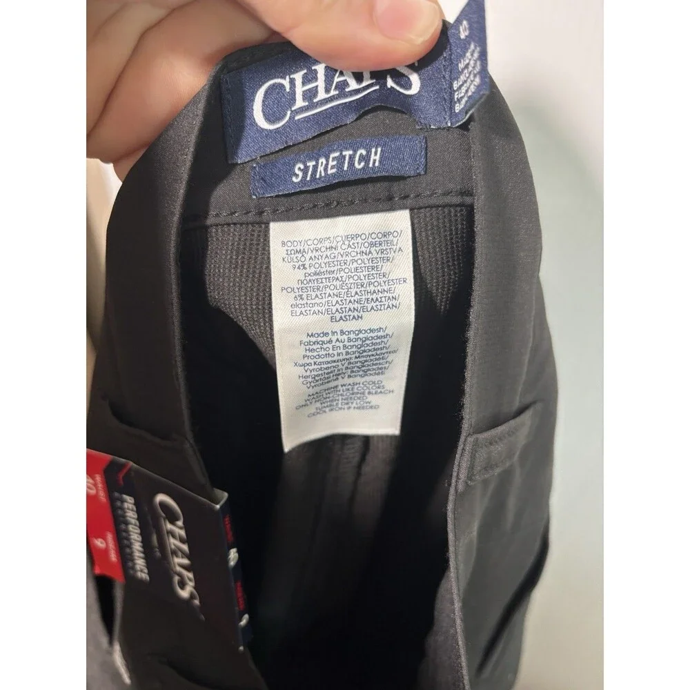 Chaps Performance Golf Shorts Men’s 40 Waist 9 Inseam Black New